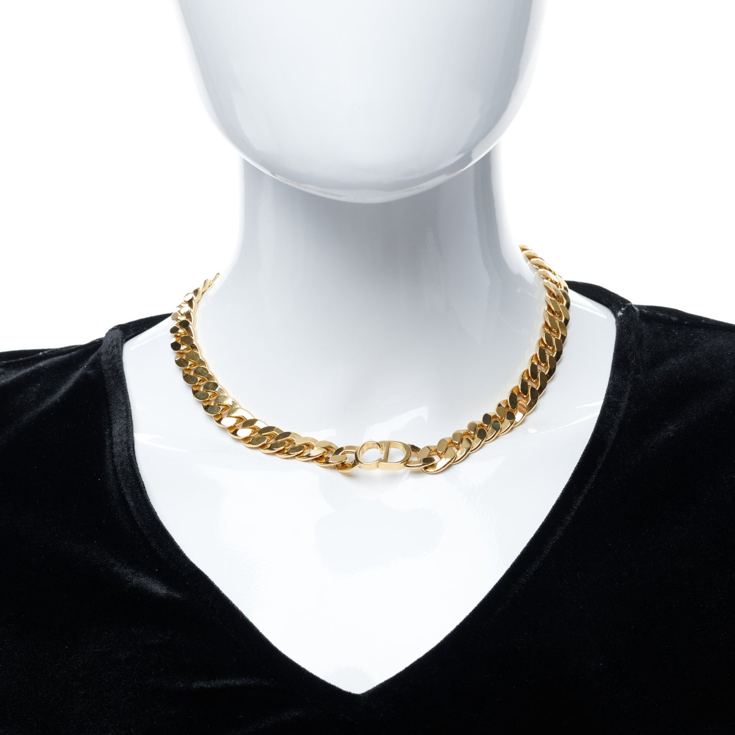 Metal Danseuse Etoile Chain Choker Necklace Gold