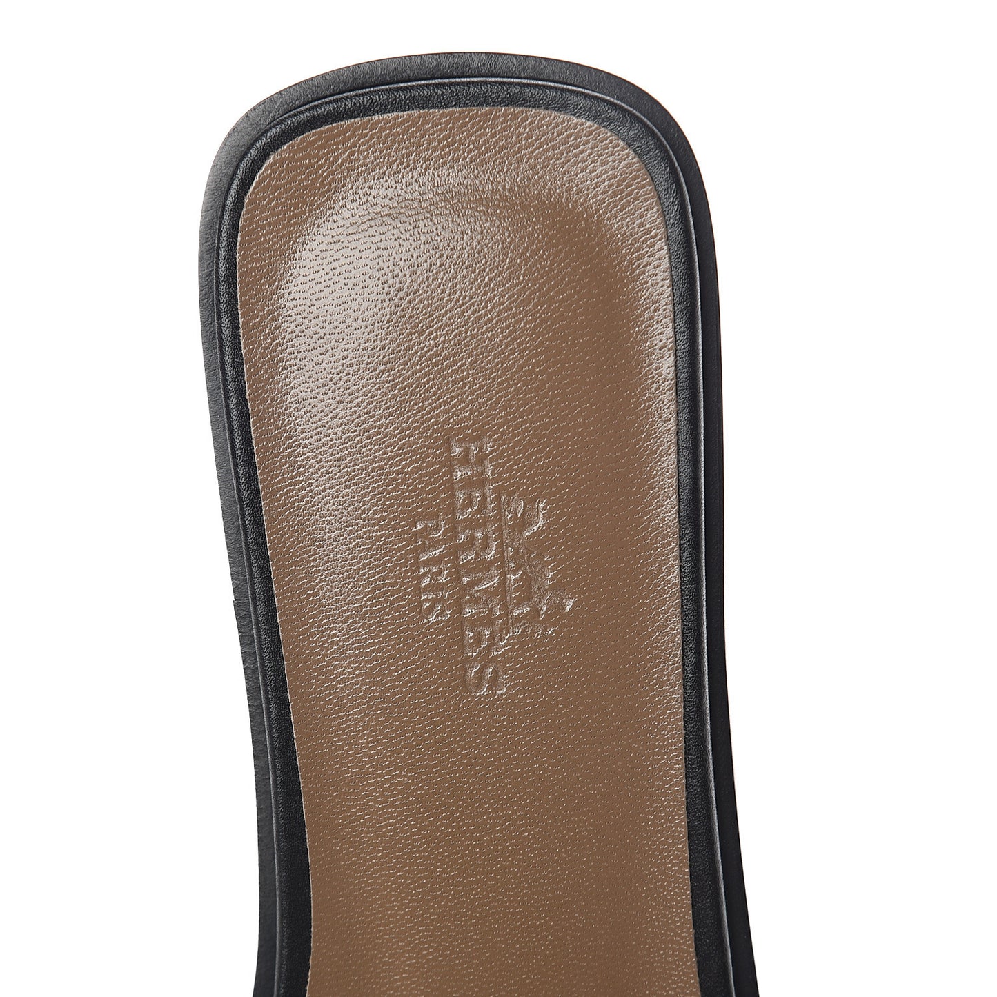 Box Calfskin Oran Sandals 37.5 Black