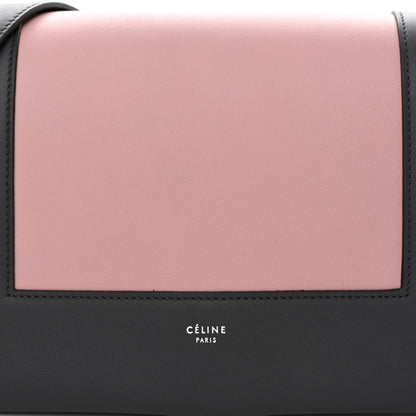 Celine Shiny Smooth Calfskin Medium Frame Shoulder Bag Liquorice Antique Rose 7 of 9