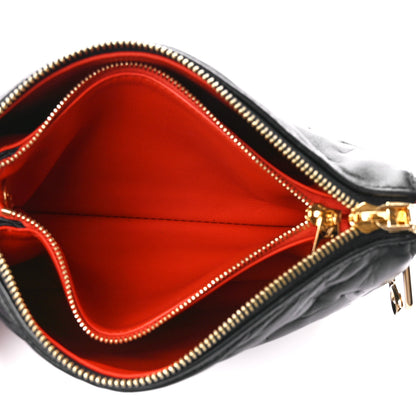 Louis Vuitton Lambskin Embossed Monogram Coussin BB Black 5 of 12