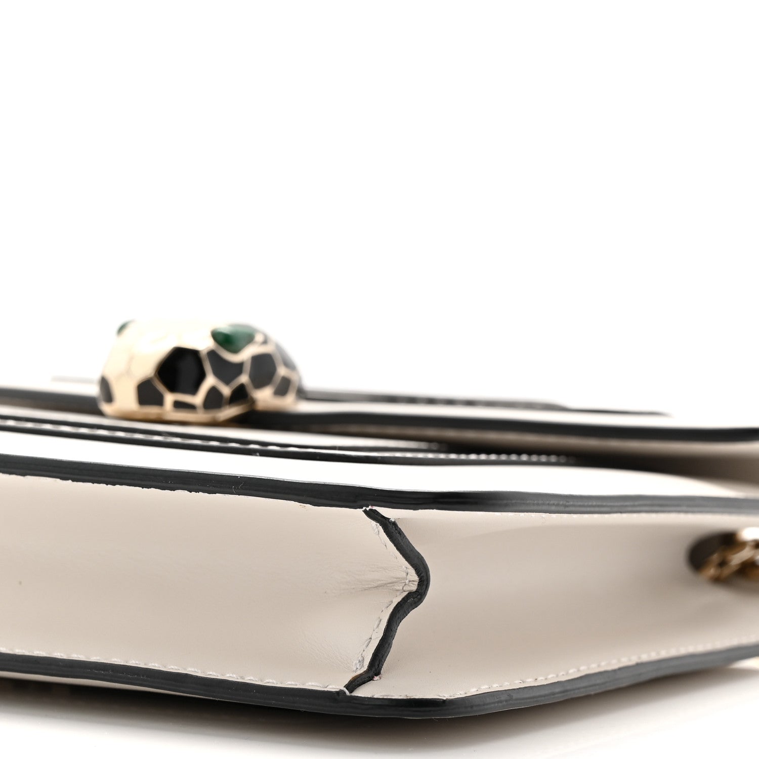 Bulgari Calfskin Small Serpenti Forever Crossbody Bag White Agate 10 of 10
