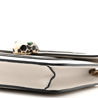 Bulgari Calfskin Small Serpenti Forever Crossbody Bag White Agate 10 of 10