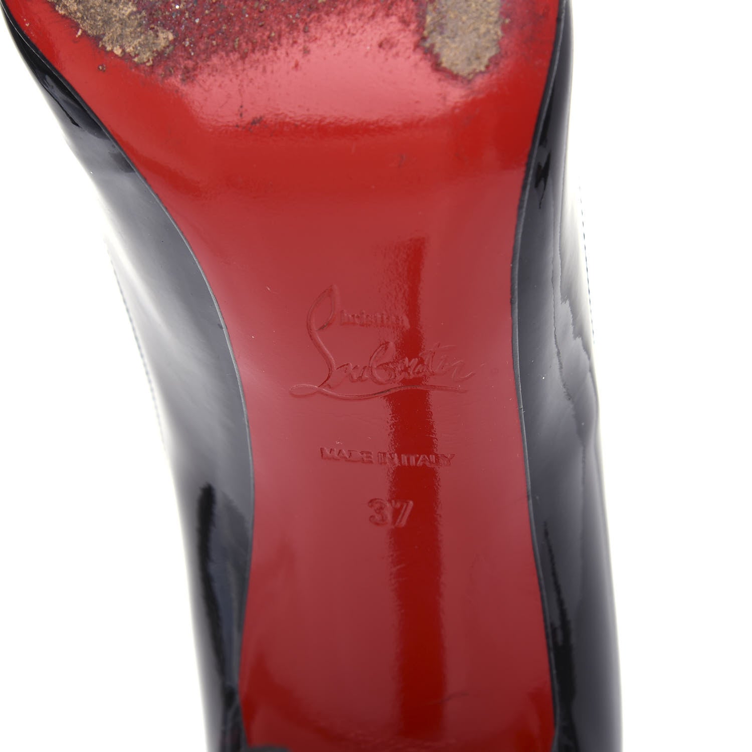 Christian Louboutin Patent Pigalle Follies 100 Pumps 37 Black 9 of 11