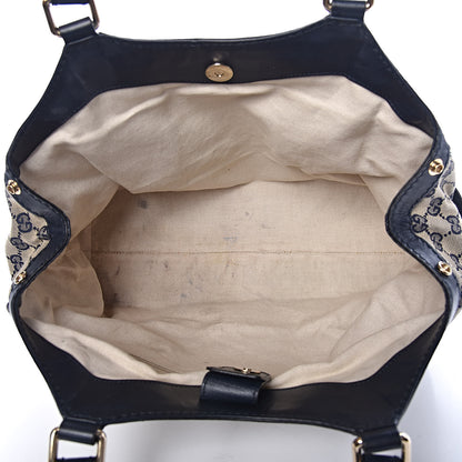 Gucci Monogram Medium Sukey Tote Navy 5 of 12