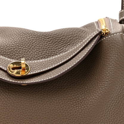 Hermes Taurillon Clemence Lindy 30 Etoupe 8 of 10