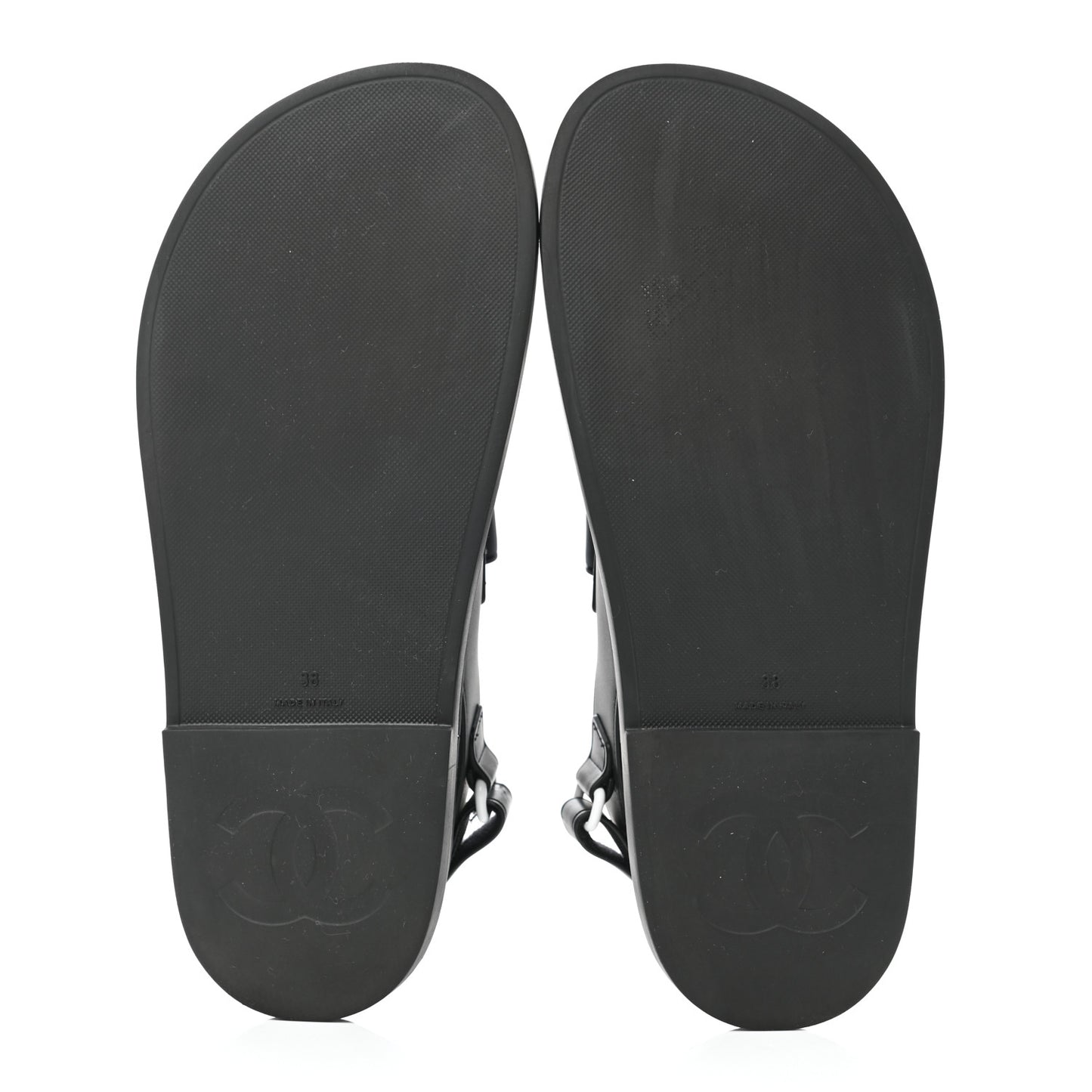 Rubber CC Dad Sandals 38 Black