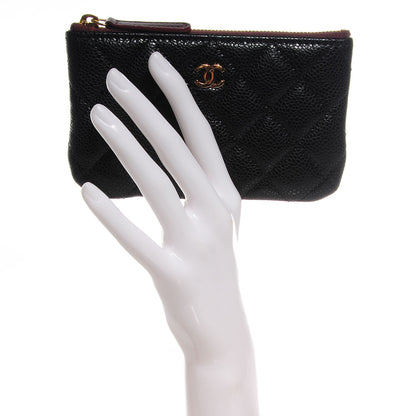 Chanel Caviar Quilted Coin Purse Case Black 2 of 8