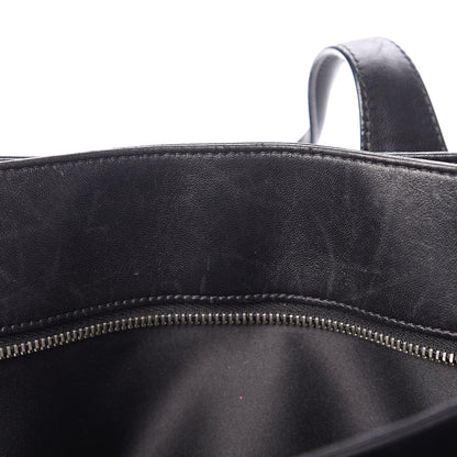 Chanel Lambskin Quilted Large Easy Carry Shopping Tote Black 9 of 21