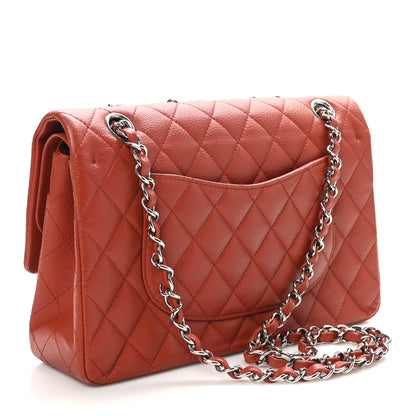 Chanel Caviar Quilted Medium Double Flap Dark Red 2 of 10