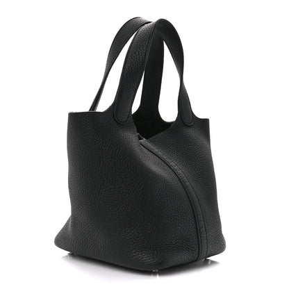 Hermes Taurillon Clemence Picotin Lock 18 PM Black 3 of 11