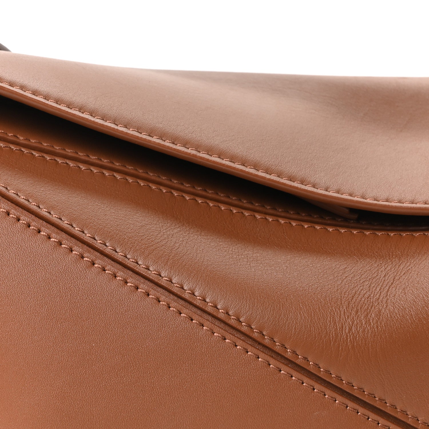 Loewe Satin Calfskin Small Puzzle Bag Pecan 7 of 9