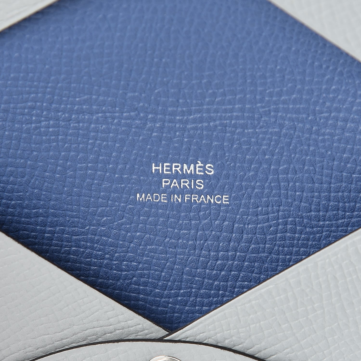 Hermes Epsom Verso Calvi Card Case Bleu Glacier Bleu Brighton 6 of 8