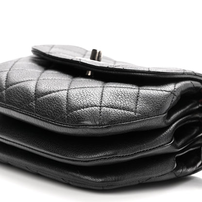 Chanel Goatskin Quilted CC Waiter Crossbody Black Black 11 of 11