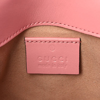Gucci Calfskin Matelasse Super Mini GG Marmont Shoulder Bag Wild Rose 6 of 11