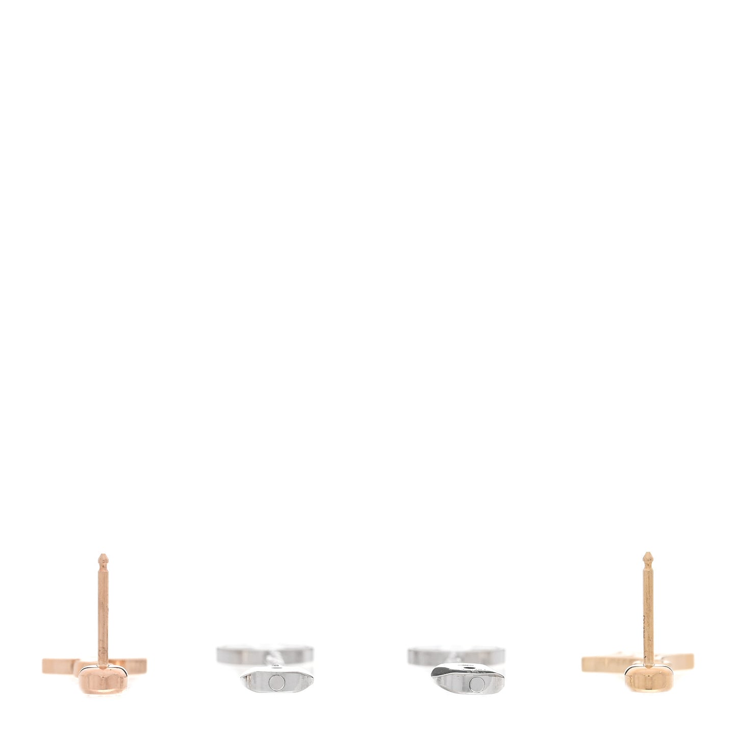 18K Yellow White Pink Gold Diamond Blossom Long Drop Earrings