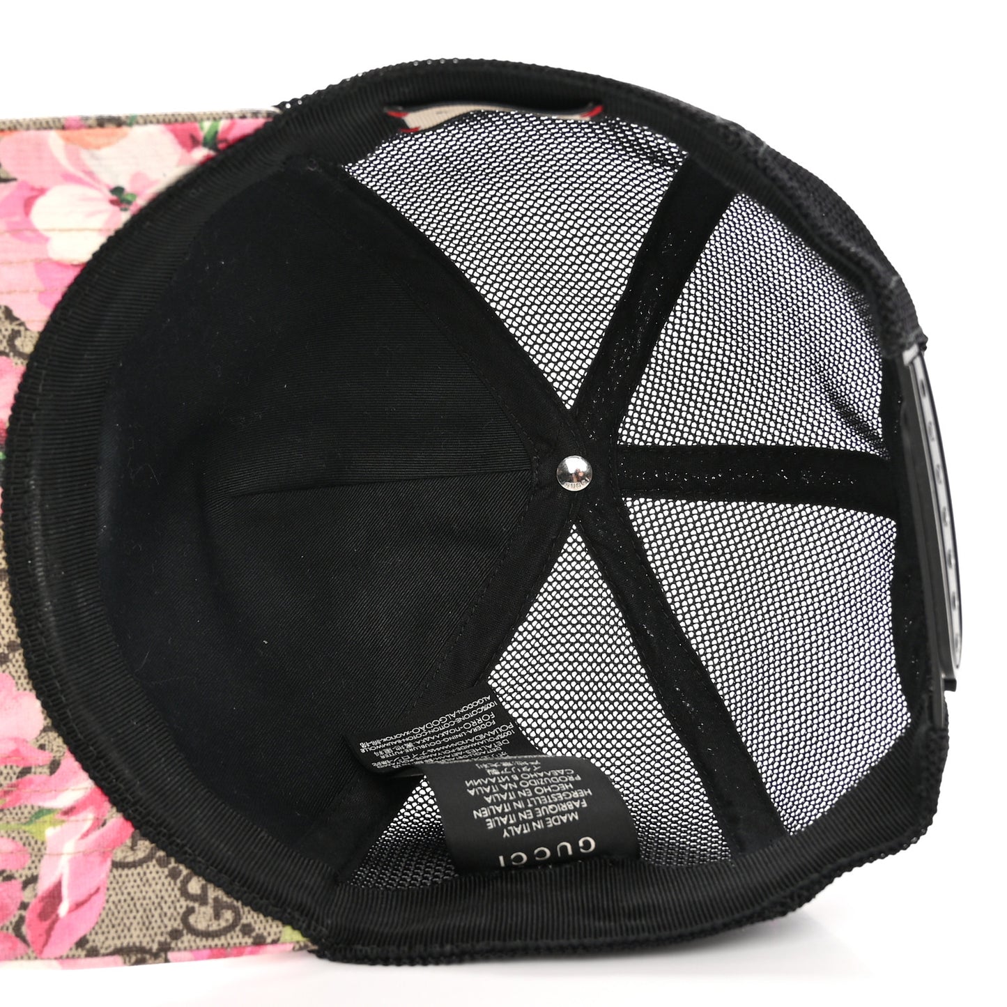 GG Supreme Monogram Blooms Baseball Hat M Beige Multicolor