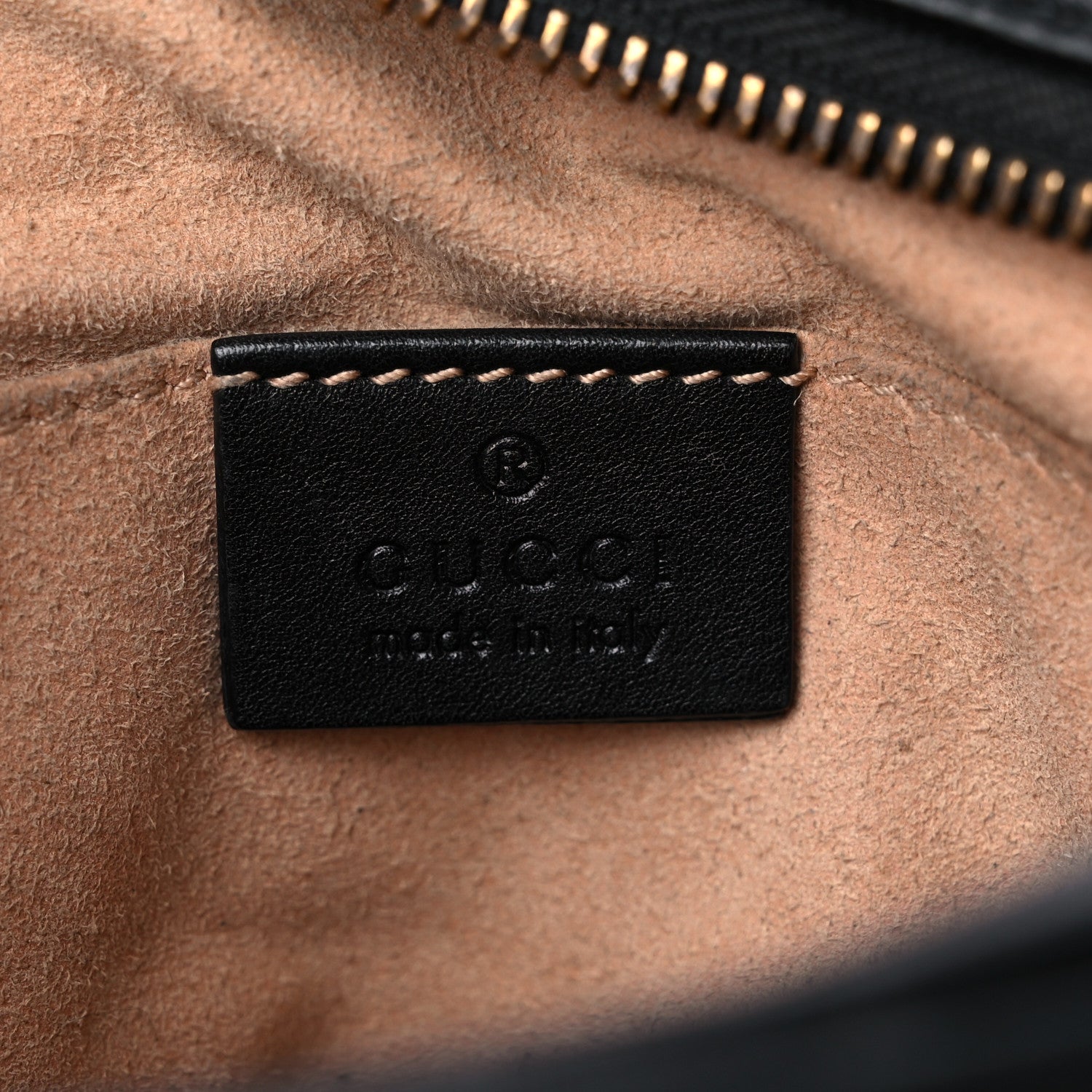 Gucci Calfskin Matelasse Mini GG Marmont Chain Shoulder Bag Black 6 of 25