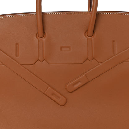 Hermes Swift Birkin Shadow 25 Gold 8 of 10