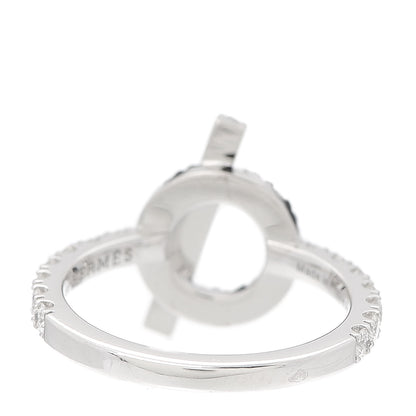 Hermes 18K White Gold Diamond Finesse Ring 53 6.25 3 of 6