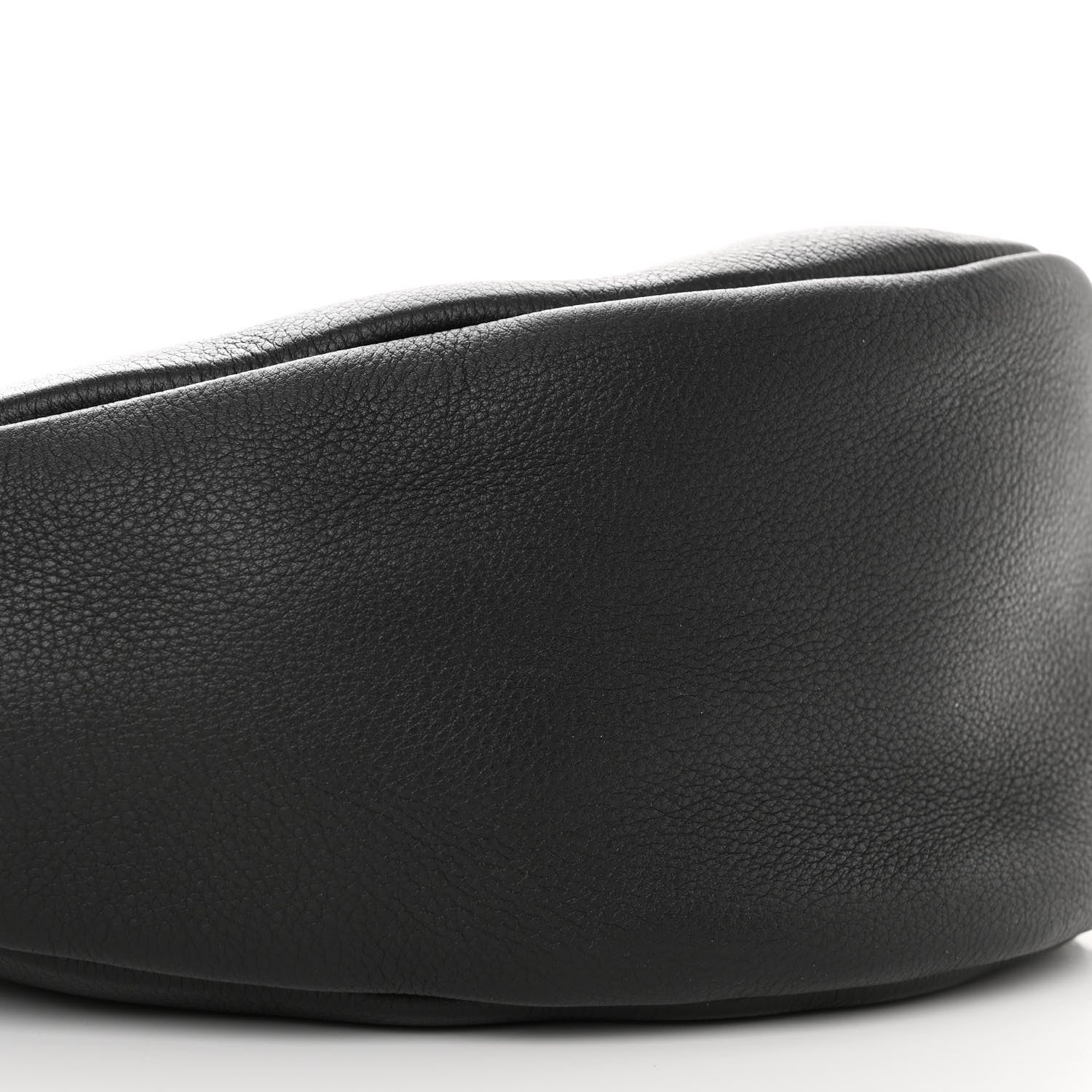 The Row Grained Calfskin Small Slouchy Banana Bag Black 10 of 11