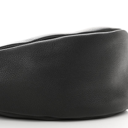 The Row Grained Calfskin Small Slouchy Banana Bag Black 10 of 11