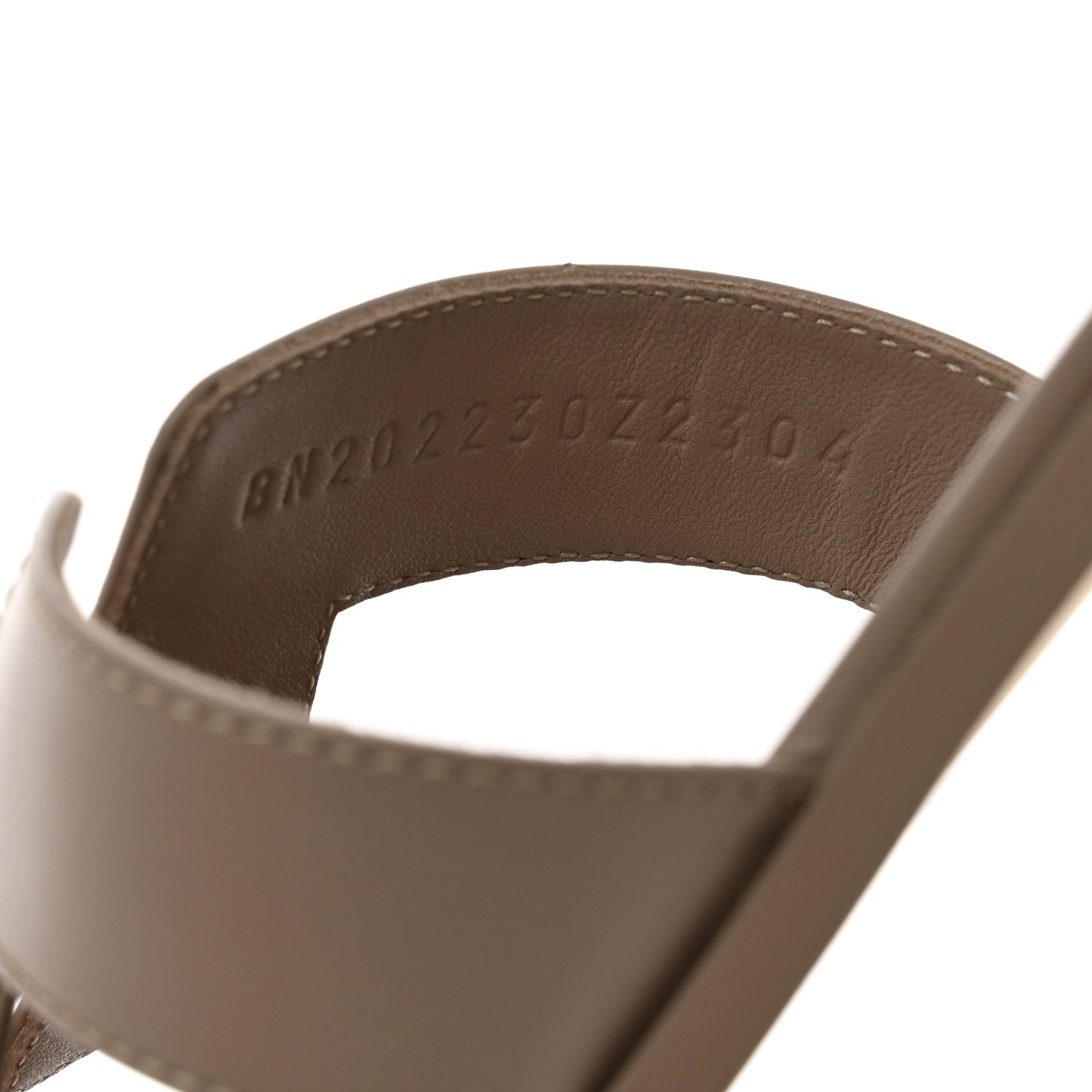 Hermes Box Calfskin Oran Sandals 41 Beige Mastic 7 of 9