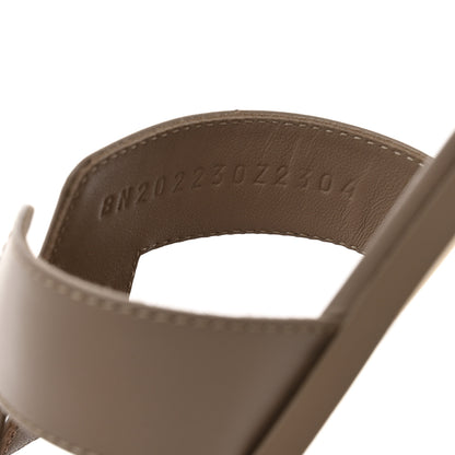 Hermes Box Calfskin Oran Sandals 41 Beige Mastic 7 of 9