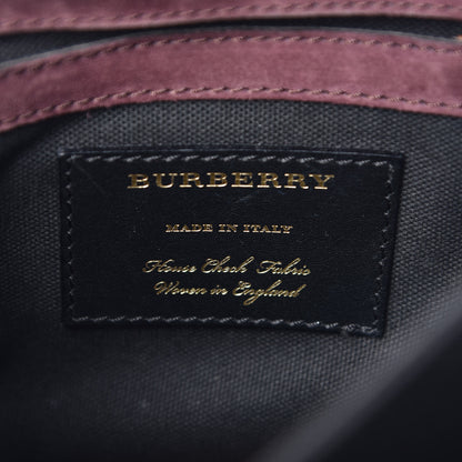 Burberry Derby Calfskin House Check Small Macken Crossbody Bag Tan 5 of 16
