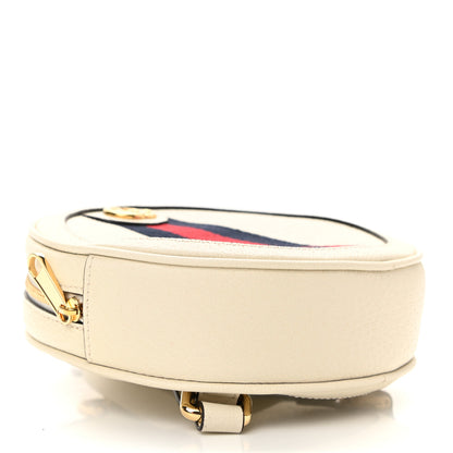 Gucci Textured Calfskin Web Mini Ophidia Round Backpack Mystic White 4 of 11