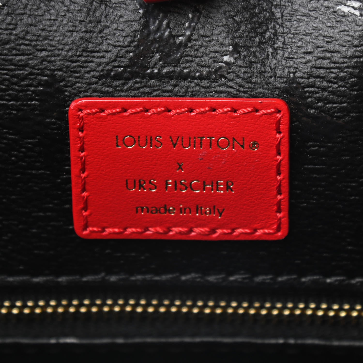 Louis Vuitton X UF Tufted Monogram Onthego GM Black Red 6 of 9