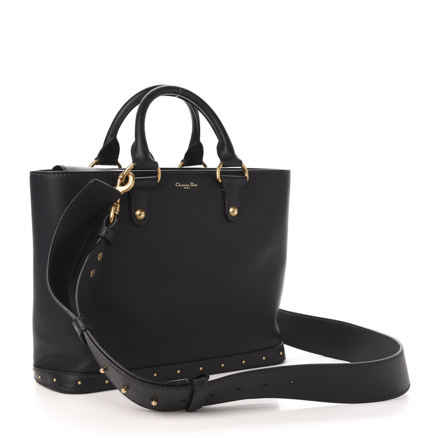Christian Dior Smooth Calfskin Studded DiorAvenue Bag Navy 4 of 11