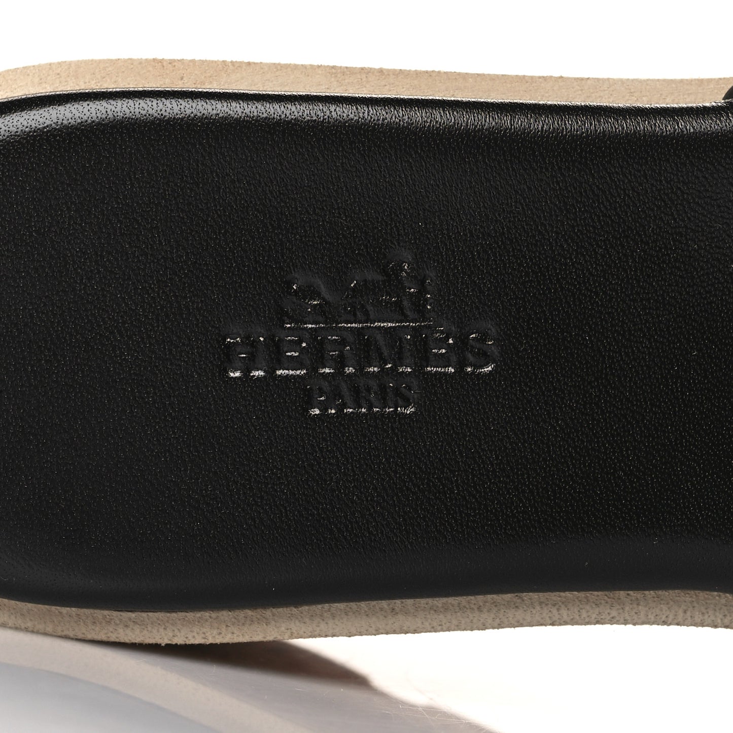 Calfskin Cork Eze 30 Sandals 38 Black
