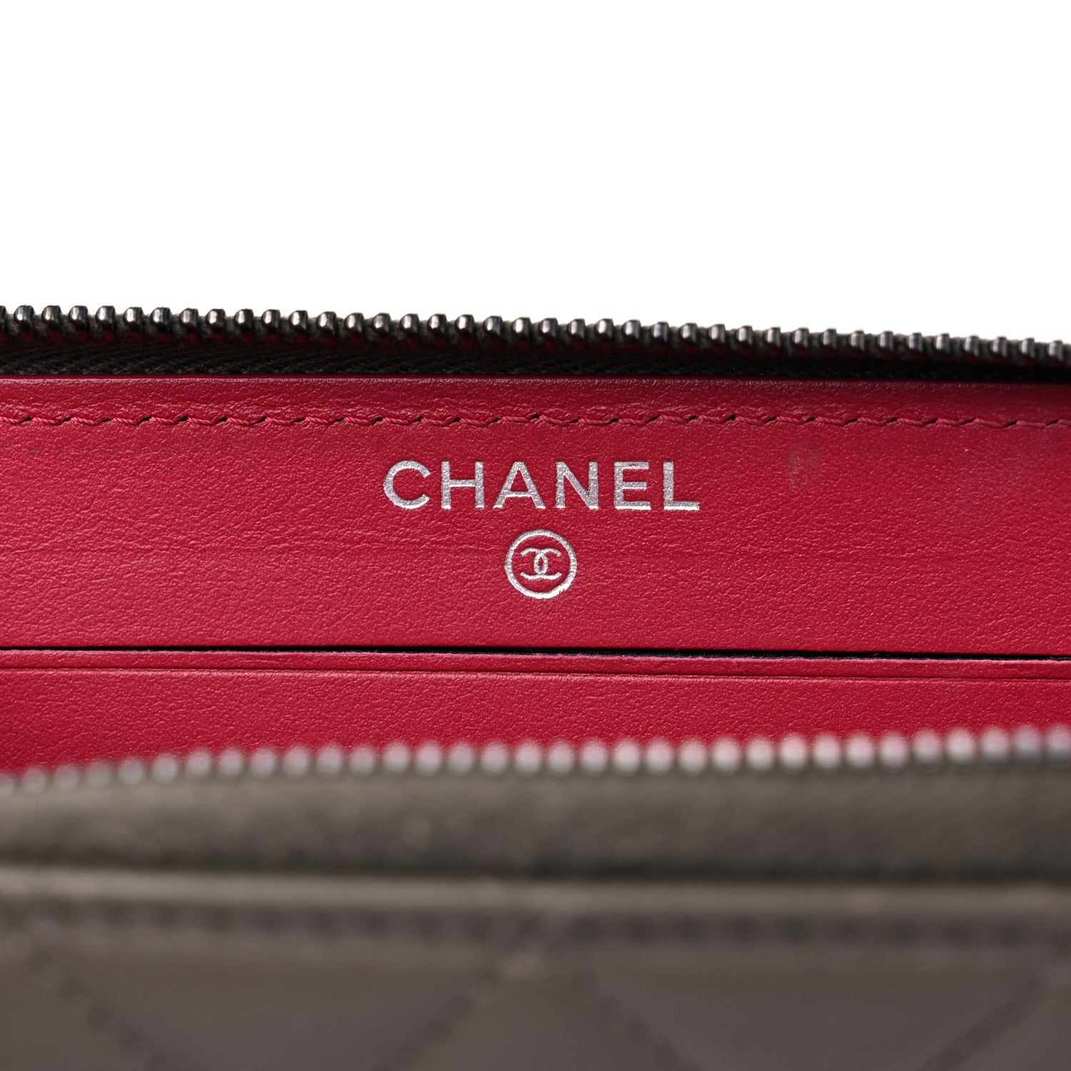Chanel Aged Calfskin Quilted Small Gabrielle Zip Around Wallet Khaki 8 of 12