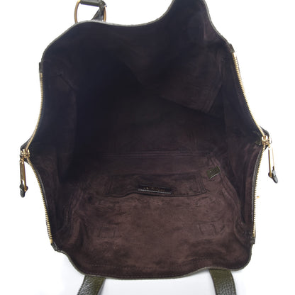 Saint Laurent Calfskin Large Downtown Tote Olive 5 of 11