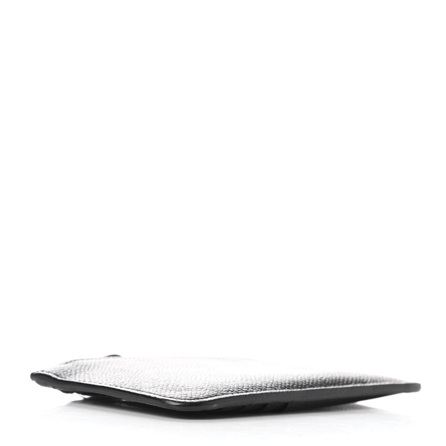 Balenciaga Signature Grained Calfskin Logo Cash Long Coin Card Holder Black White 4 of 8