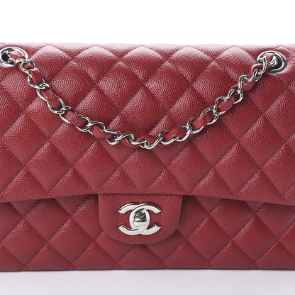 Chanel Caviar Quilted Medium Double Flap Red 9 of 14