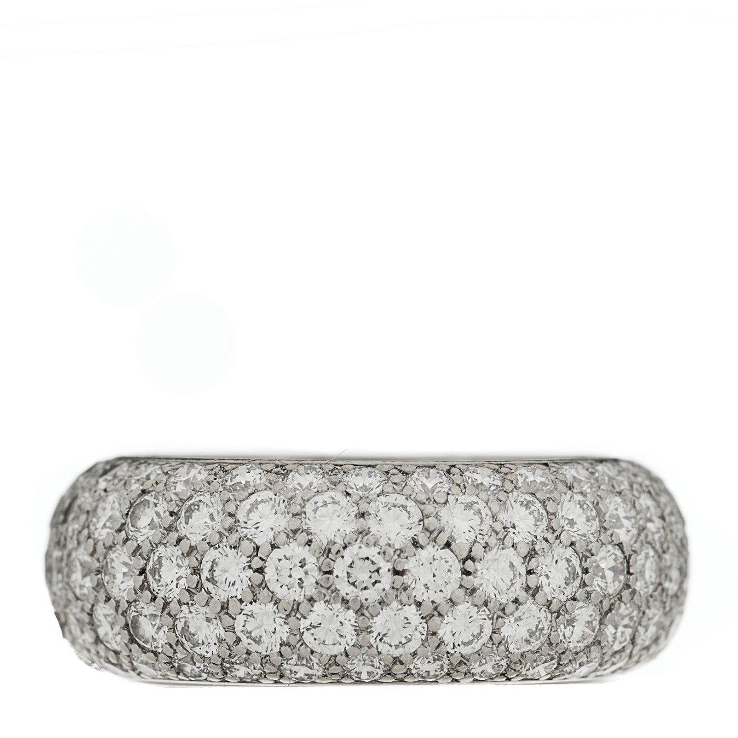 Tiffany Platinum Diamond Five Row Etoile Band Ring 52 6 1 of 5