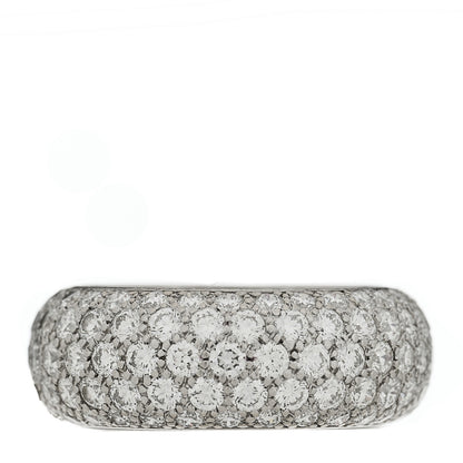 Tiffany Platinum Diamond Five Row Etoile Band Ring 52 6 1 of 5