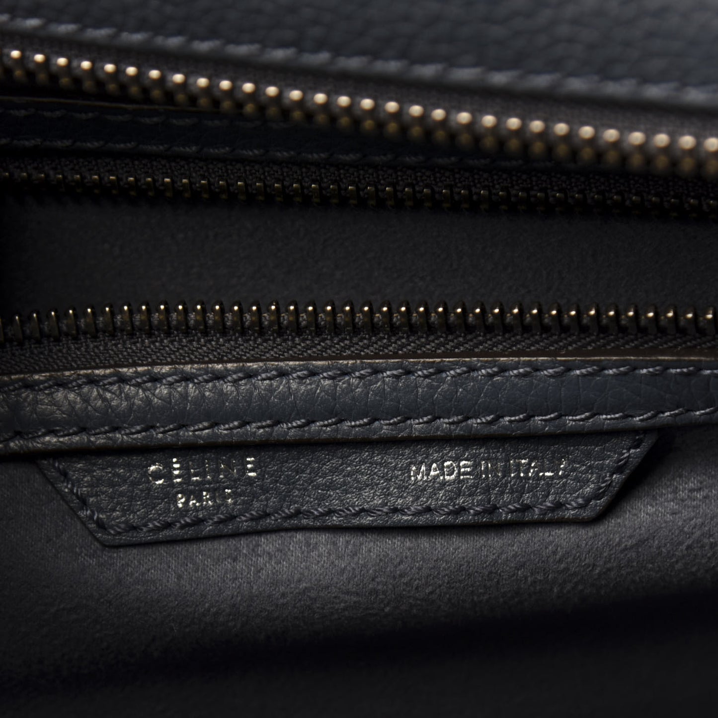 Drummed Calfskin Mini Luggage Blue