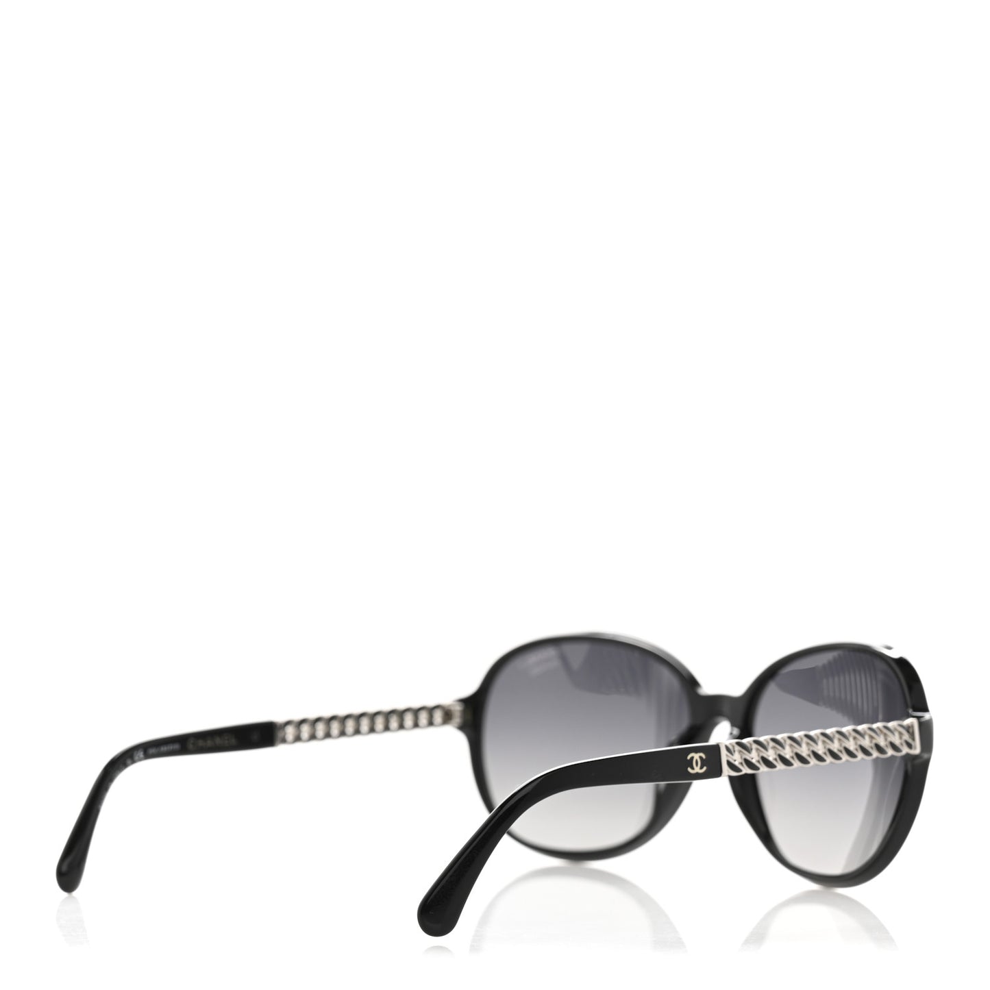 Acetate Chain Sunglasses 5304-A Black