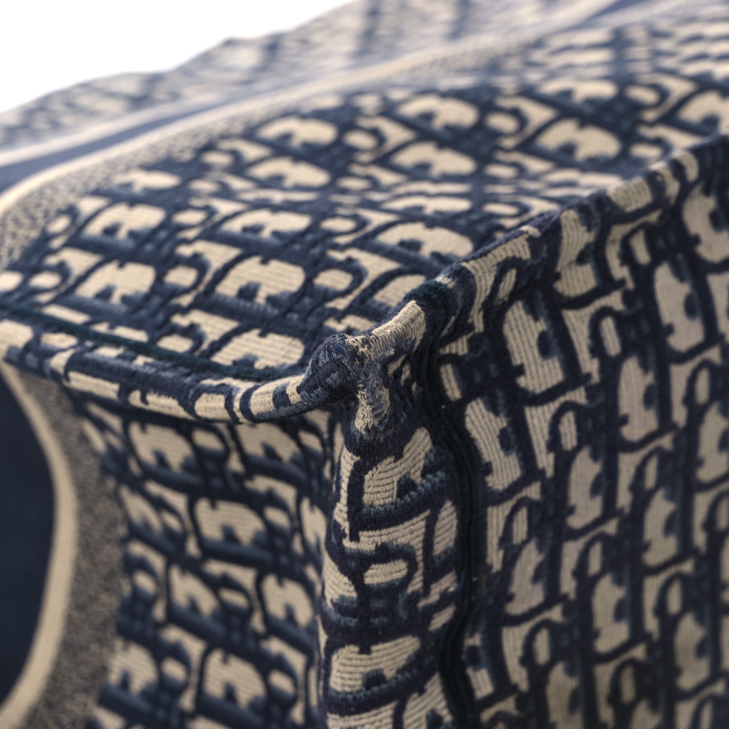 Christian Dior Oblique Large Book Tote Blue Multicolor 9 of 13