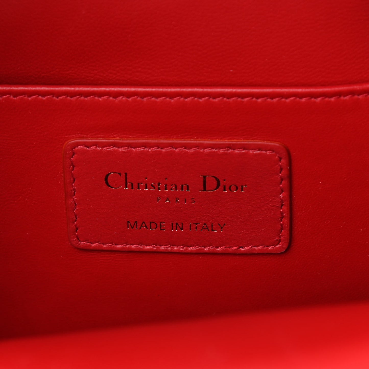 Lambskin Cannage Dioramour Mini Backpack Bright Red