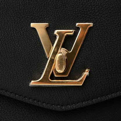 Louis Vuitton Grained Calfskin Lockme Oxford Black 11 of 13