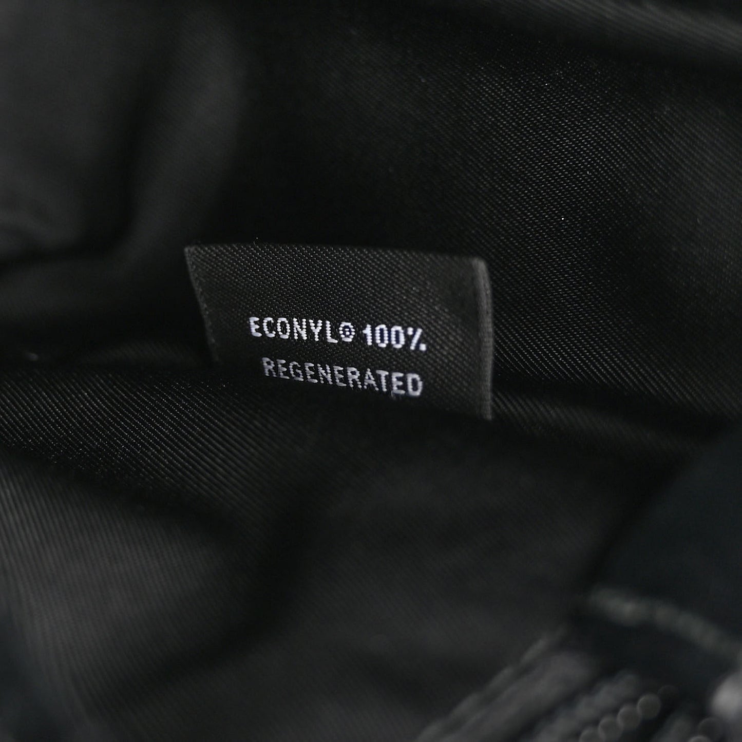 Re-Nylon Vitello Padded Small Flap Shoulder Bag Black