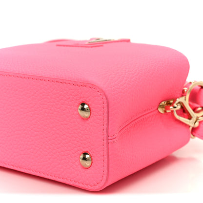 Louis Vuitton Taurillon Monogram Tuffetage Capucines Mini Fluo Pink 10 of 10