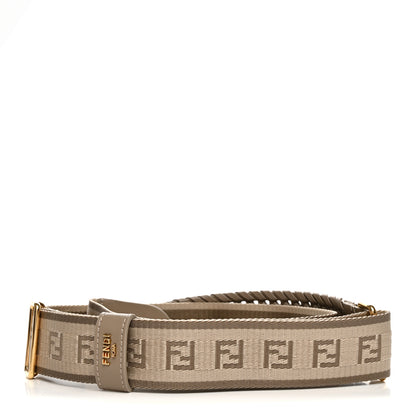 Fendi Ribbon Vitello Baltico Shiny Nappa Adjustable Strap You Tortora 2 of 3