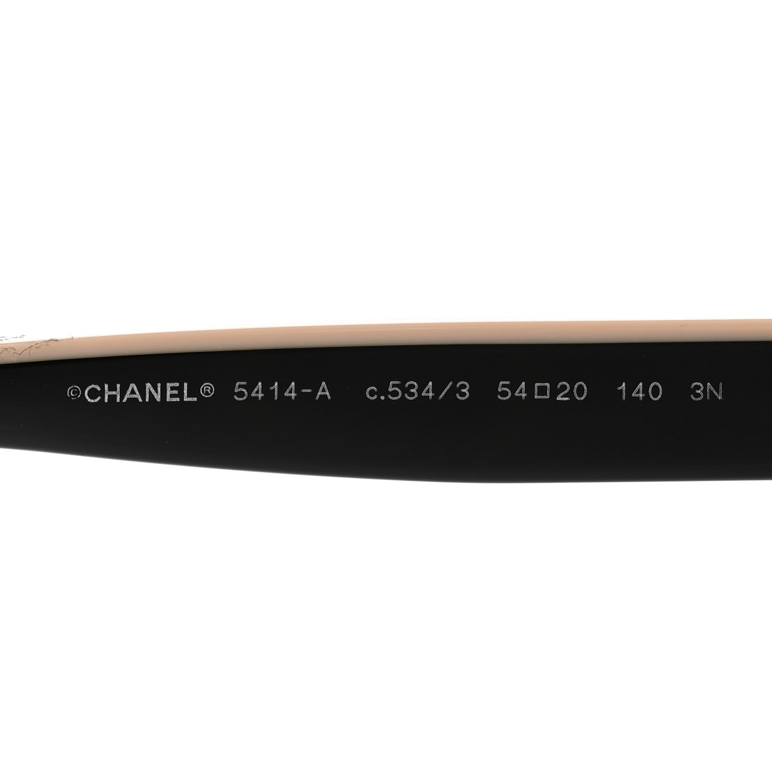 Chanel Acetate CC Butterfly Sunglasses 5414 Black Beige 5 of 10