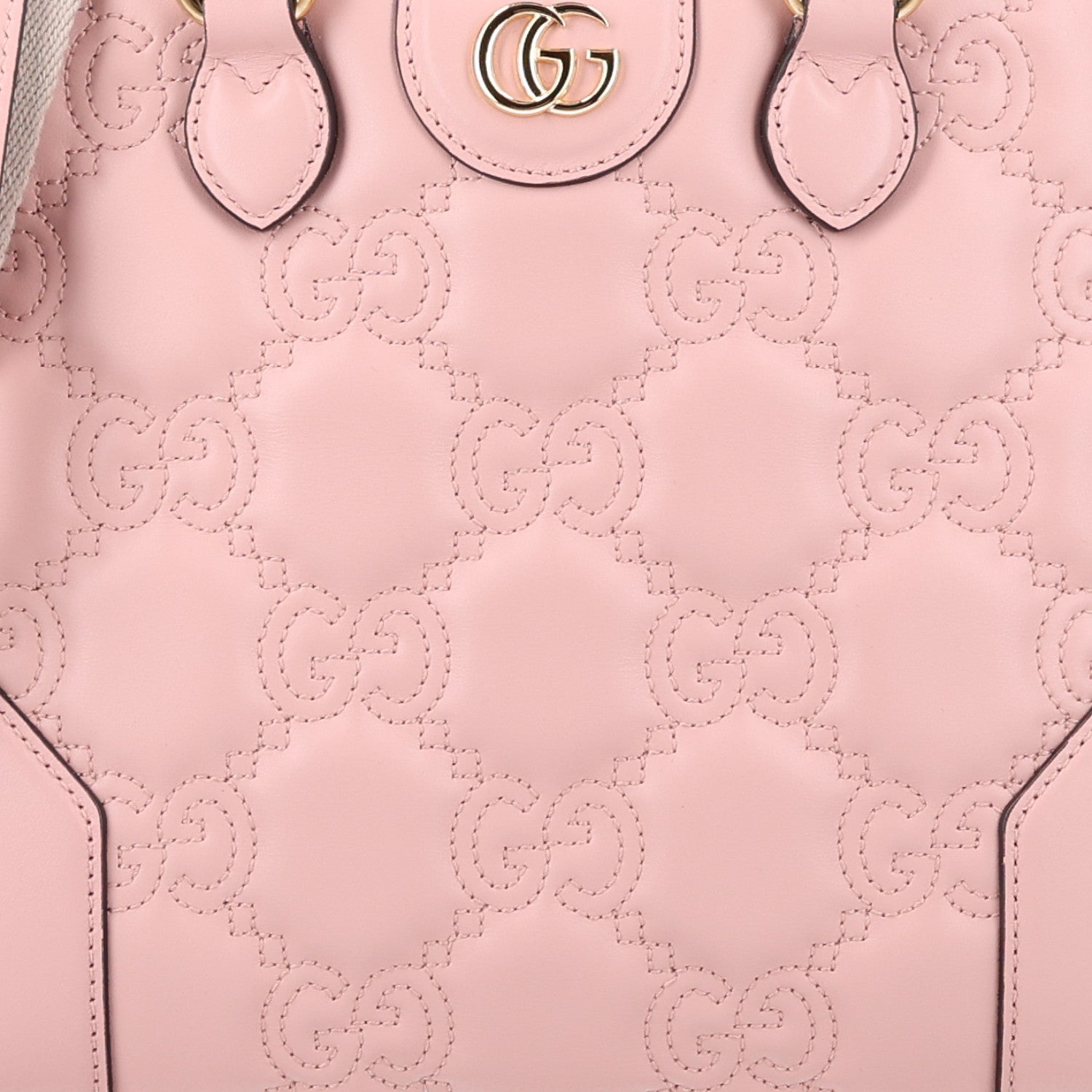 Gucci Calfskin GG Matelasse Mini Top Handle Bag Perfect Pink 8 of 10