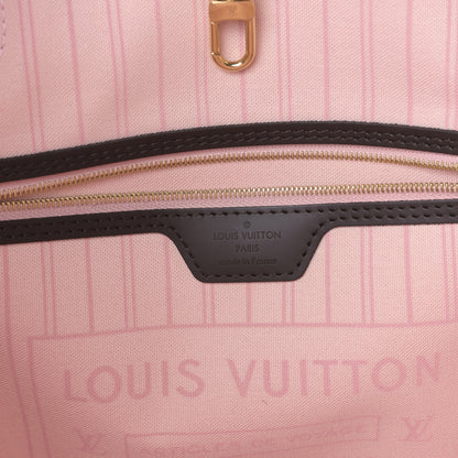 Louis Vuitton Damier Ebene Neo Neverfull MM Rose Ballerine 6 of 8