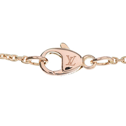 Louis Vuitton 18K Pink White Gold Diamond B Blossom Medallion Pendant Necklace 5 of 5